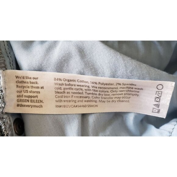 Eileen Fisher Woman Size 10 Jeans Dark Wash Stretch Slim Comfort Midrise - Picture 4 of 5